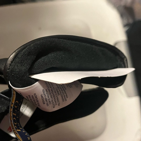 Polo Ralph Lauren Sheep Leather Winter Gloves Touch Screen new Men’s Size Medium - Picture 7 of 7